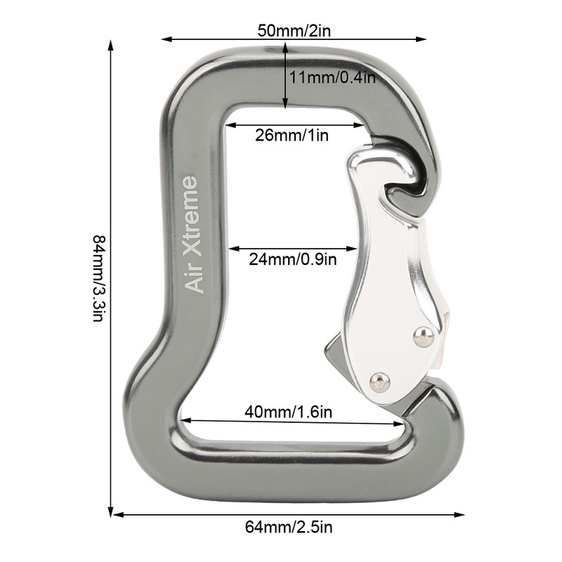 Outdoor Climbing Parachute Master Lock Carabiner Dedicated Paraglider Main Hook