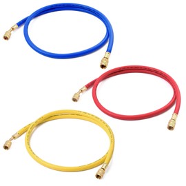HOTEISON R410A R32 Air Conditioner Gas Charge Hose Set of 3 3 90/120cm (120cm)