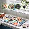 SITAKEGS Dish Drying Mat, 2 Pieces, Absorbent Coffee Mat with