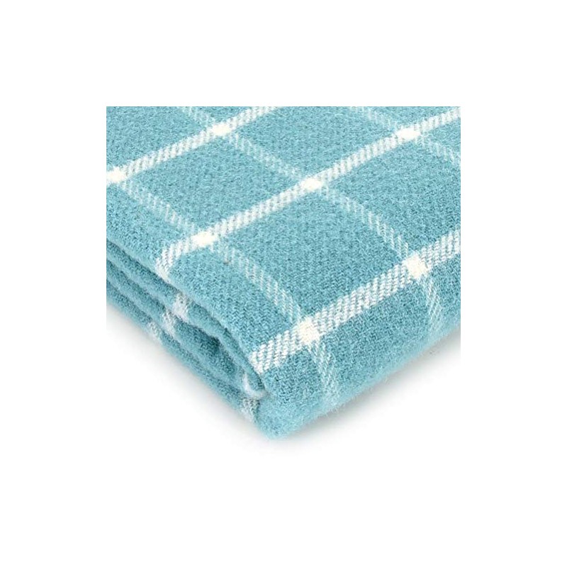 Tweedmill Textiles 100% Pure Wool Blanket Chequered Check Throw Design