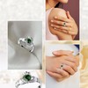 Galway Green Crystal Claddagh Silver Ring, Sterling Silver, no gemstone