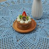 kilofly Handmade Crochet Cotton Lace Table Sofa Doily, Waterlily, Blue,