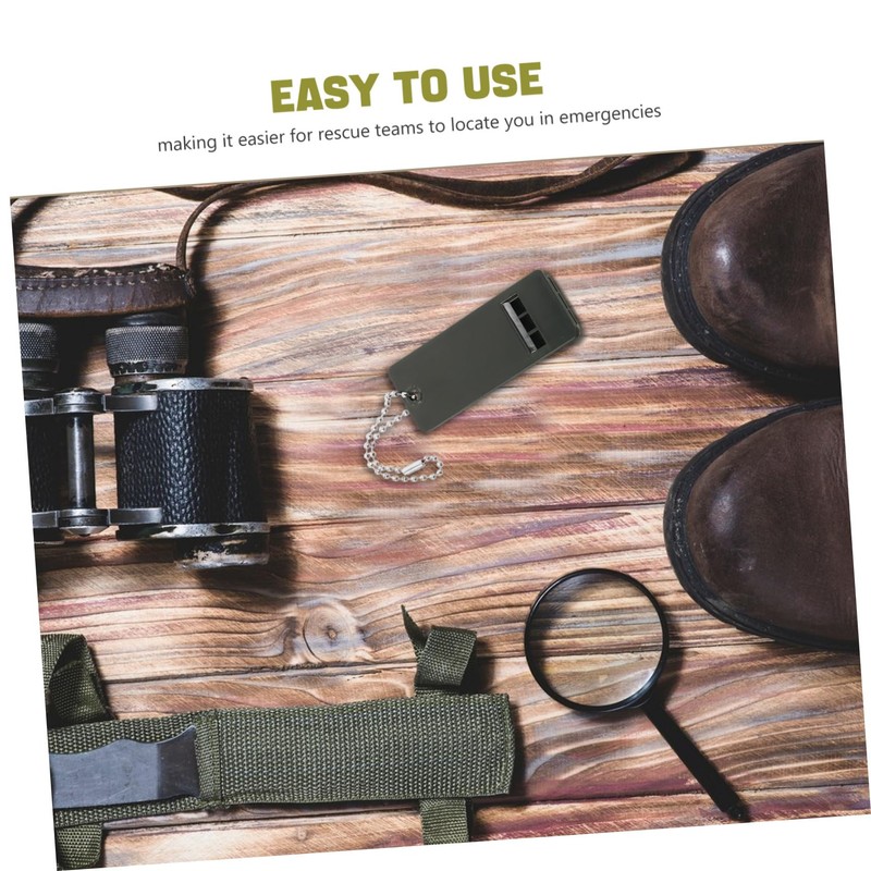 SUPVOX Outdoor Camping Essential Triple Frequency Emergency Whistle for Hiking