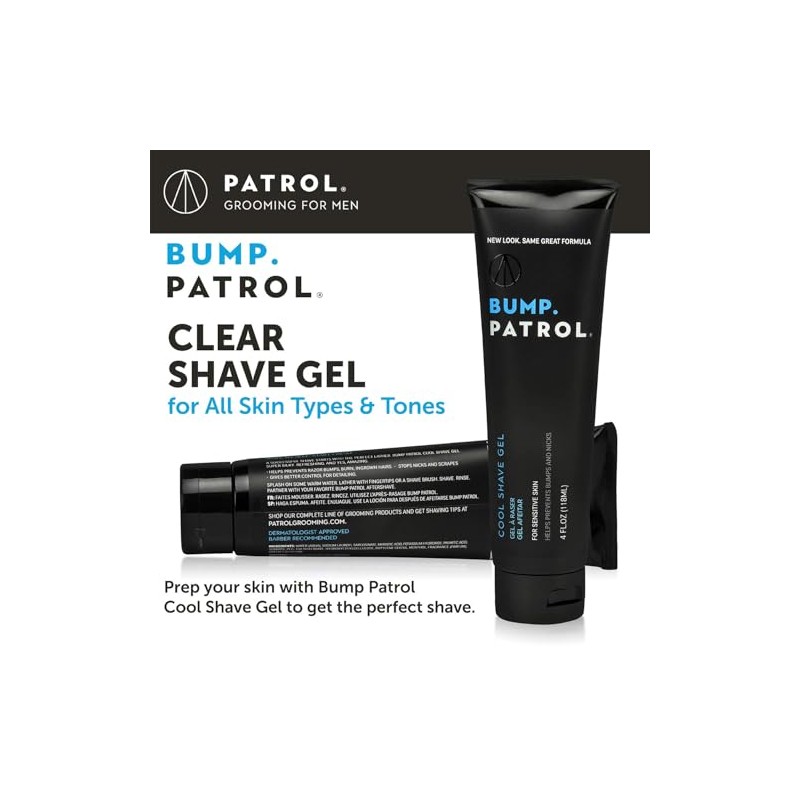 Bump Patrol Cool Shave Gel for Sensitive Skin, 4 Ounce
