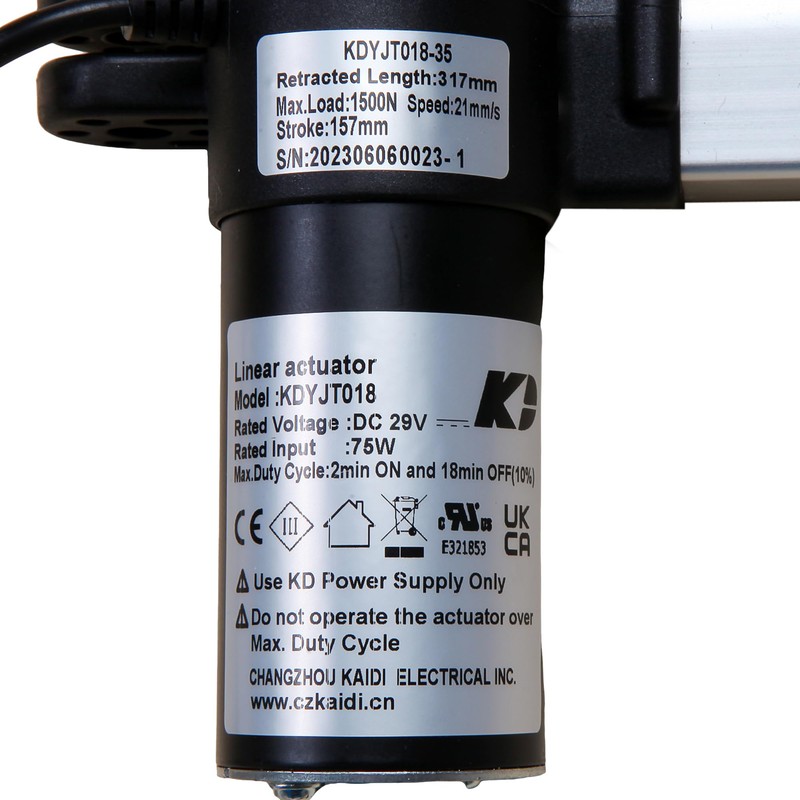 Kaidi Linear Actuator Model KDYJT018-35 Power Recliner Lift Chairs Motor