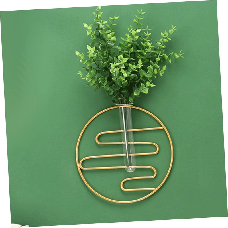 Sosoport Hydroponic Wall Vase Geometric Plant Holder Stylish Propagation Tube