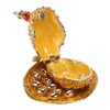 Golden Hen Figurine Trinket Boxes Handcraft Exquisite Small Jewelry Box