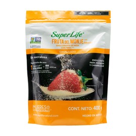 Super Life Fruta del Monje con fibra bolsa de 400g ideal para hornear y caramelizar
