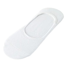 Trendy Lane 3 Pairs Casual No Show socks for Women and Men Non Slip Graps Low Cut Ankle Sneaker Super Soft and Breathable Cotton Liner Socks, Invisible socks (White, 4-7)