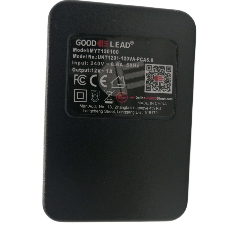 Replacement 12 Volt 1A 12 VoltA AC-DC SWITCHING ADAPTOR FOR