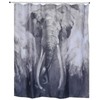 Spirella Anti-Mould Shower Curtain - Anti-Bacterial, Washable, Waterproof, Polyester, "Elephant"