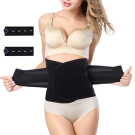 Thoquene Postpartum Belly Wrap Postpartum Postpartum Belly Wrap Postpartum Belt Black, black