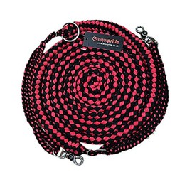 Equipride Lunging Aid Made on Soft Cotton Colour in Full Cob and Pony Size (Cob, Red/Black)