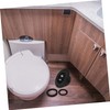 BUGUUYO 1 Set Rv Toilet Seal Kit Comprehensive Replacement Gasket