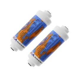 IPW Industries Inc., Omnipure 2-Pack Inline GAC and Phosphate Scale Inhibitor Filter (K2386-JJ) for Reverse Osmosis Water Filter and Undersink Systems