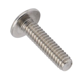 1/4-20 x 1-1/2" Truss Head Machine Screws, Full Thread, Phillips Drive, 304 Stainless Steel 18-8, Bright Finish, Machine Thread, 25 PCS