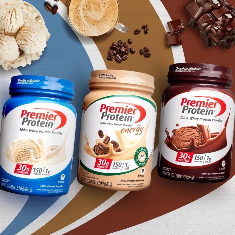Premier Protein Cafe Latte Protein Powder 30G Protein 17 Servings