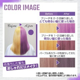 Schwarzkopf Got2b Color Shampoo, Purple (faded hair, stylish hair makeover, keep hair color, pastel color too), Hair Color 150 milliliters (x 1)