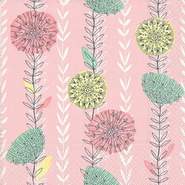 IHR Ideal Home Range Cocktail Napkins Disposable 3-Ply Paper Party Napkin Pack, 5" x 5", Dreamy, 20-Count