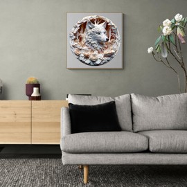 Wooden Puzzle Adults and Children, 3D Wolf-1 Circular Unique Puzzle, Wooden Puzzle Adults with Wooden Gift Box (M-200 Pieces)