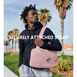 Small Gym Bag for Women with Shoes Compartment, Stylish Duffle Travel Bag for Plane, Lightweight Duffle Bag for Women & Men, Sport Gym Tote Bag with Wet Pocket for Yoga, Pilates, Swimming