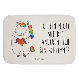 Mr. & Mrs. Panda Unicorn Heart Shower Mat, Gift, Bathroom Mats, Unicorn, Bath Mat, Funny Bath Mat, Unicorn Decoration, Unicorn, Funny