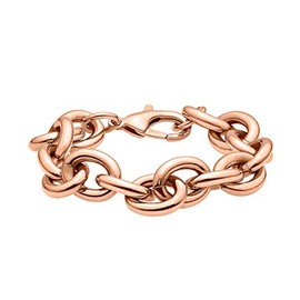 Heideman Women's Curb Bracelet Made of Stainless Steel Silver, Gold or Rose Gold Colour-Polished with Lobster Clasp Skin-Friendly Stainless Steel Jewellery, Stainless Steel, Pearl