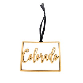 Colorado Christmas Ornament State Ornament Rustic Ornament Wood Ornament Country Christmas