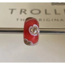 Trollbeads Very Rare Red Heart Bead