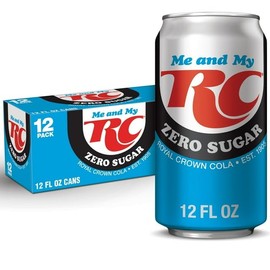 RC Cola Zero Sugar Soda, 12 Fl Oz Cans, Pack of 12