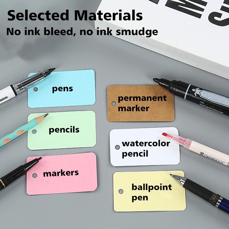 WUMUZAI 100 Pieces 4 x 7 cm Small Blank Double