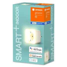 LEDVANCE Smart Socket with Bluetooth Mesh Technology and Integrated Night Light for Integrating Conventional Devices into the Smart Home, Controllable with Alexa, Google and Apple, Nightlight Plug,