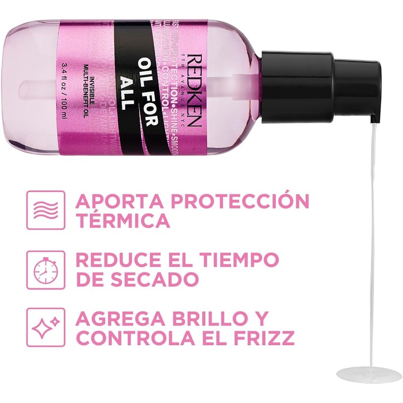 REDKEN- Aceite Oil for All Aceite multi-beneficios para todo tipo