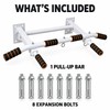 Wall Mounted Multi-Grip Pull Up and Dip Station with Adjustable
