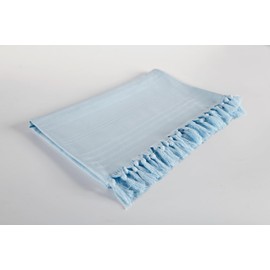 100% Cotton Classy Turkish Beach Towels Super Absorbent Lightweight Compact Sand Free Quick Dry Peshtemal for Travel Bath Gym Pool Yoga Blanket Shawl Sofa Cover Large Premium Effective (Blue, 36x75")