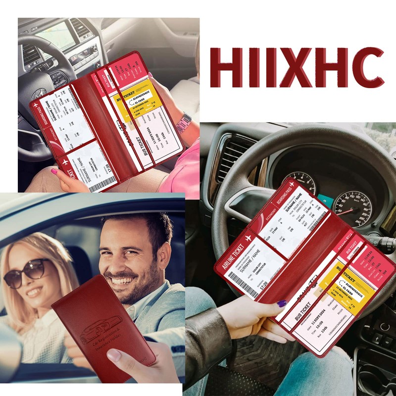 Car Registration and Insurance Holder, 5.5 x 5 Inch PU
