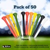 Kaluza Eco-Friendly Bamboo Golf Tees - 50 Pieces | 70mm