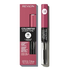 Revlon Lápiz labial líquido con brillo de labios transparente, colorStay Overtime Lipcolor, relleno de calcetines para mujeres, 005 Infinite Raspberry