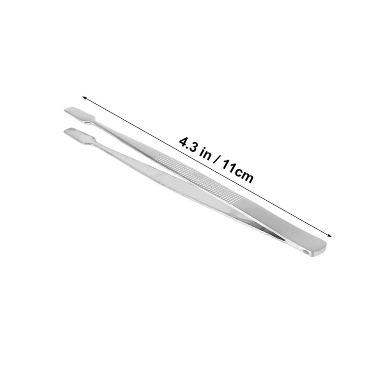SAFIGLE Stainless Steel Stamp Nipper and Tweezer Set for Eyelash