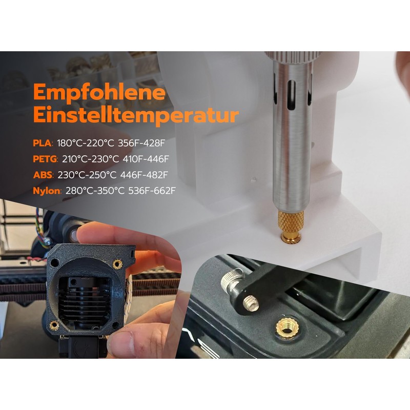 60W Digital Soldering Iron Kit with Threaded Insert Tips and
