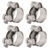 Suprom 4 Pack 1.05" T-Bolt Hose Clamps, 304 Stainless Steel