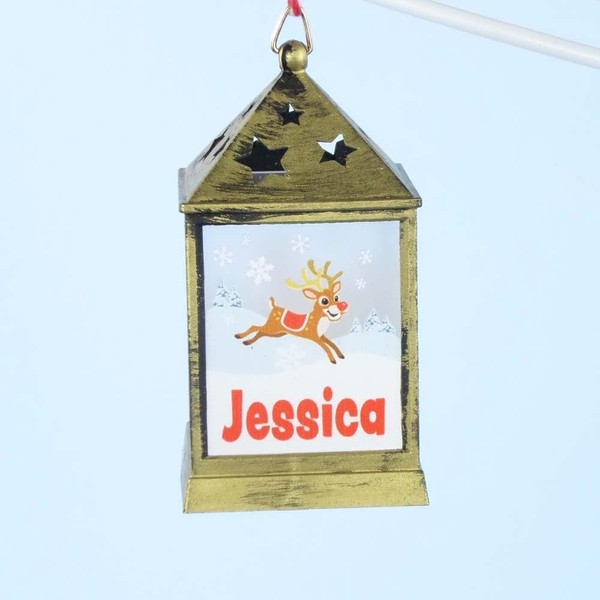 Mulberry Studios Starlight Lantern Christmas Tree Hanger Names H-M Jessica