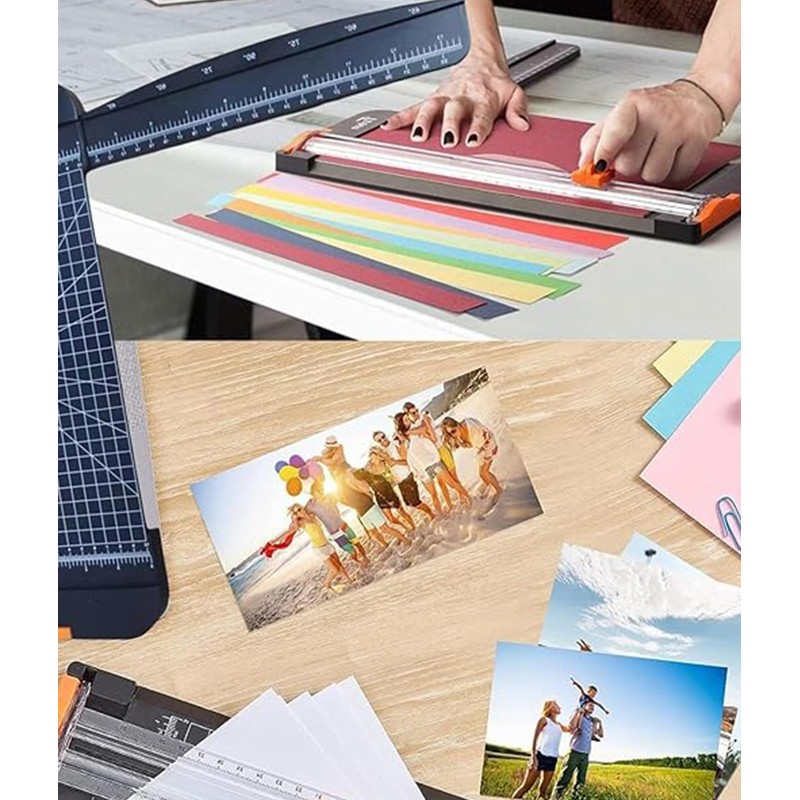 Paper Cutter, A4 Paper Trimmer,Paper Slicer with 2Pcs Replacement Blades