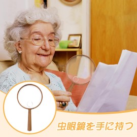 RICISUNG Handheld Magnifying Glass Magnifier 2.5x and 10x Diameter 110mm Magnifying Lens Handheld Magnifying Glass Large Easy to Read Handheld Magnifying Glass High Magnification Portable Detachable