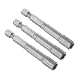 QUARKZMAN 5.5 mm Power Nut Driver x 3 Pieces Magnetic Hex Socket Nut Setter for Power Tools, [1/4 Inch Hex Shank, 65 mm Length]