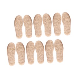 Minkissy 2sets Warmth Winter Insoles Boys and Girls Imitation Lamb Fleece Thick Padding Comfortable Shoes 6pairs*2