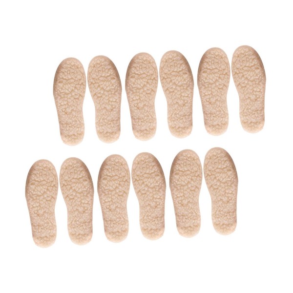 Minkissy 2sets Warmth Winter Insoles Boys and Girls Imitation Lamb