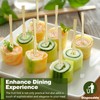 200-Pack Mini Wooden Fruit Forks – 3.46" Eco-Friendly Appetizers &