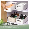 Vivikivi Pack of 6 Storage Boxes, Plastic Organiser Box with