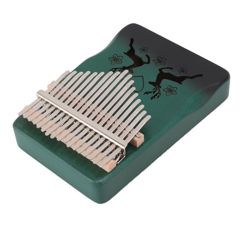 Finger Thumb Piano 17 Keys Exquisite Engraved Pattern Wood Kalimba